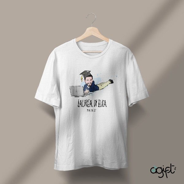 T-shirt ricordo con caricatura